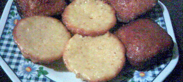 Творожные кексы (маффины) с ванильным пуддингом