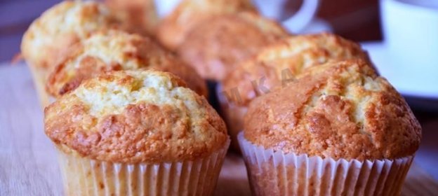 Маффины с кокосовой стружкой