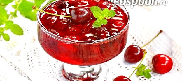 Желе из черешни