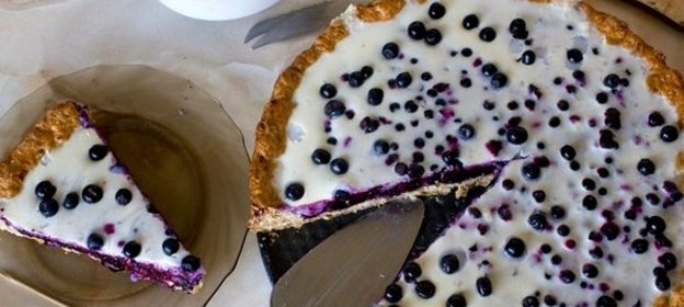 Черничный пирог-желе