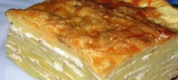 Картофельная запеканка с творогом