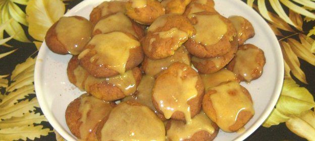 Тыквенное песочное печенье