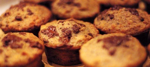 Бананово-ореховые маффины