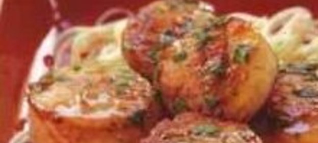 Морские гребешки с лимонным соусом