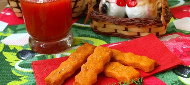 Постное печенье на томатном соке