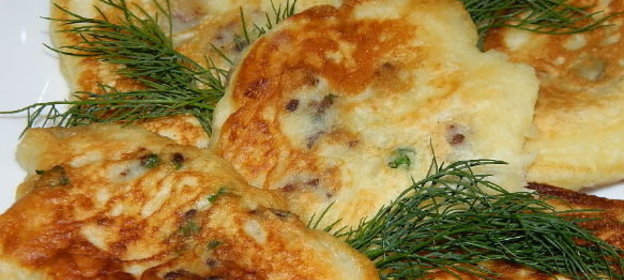 Оладьи с мясом