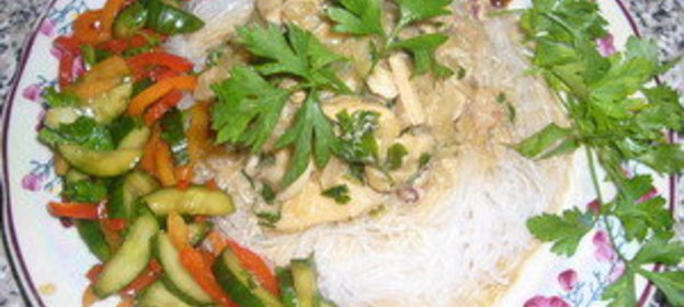 Фунчоза с морскими жителями :)