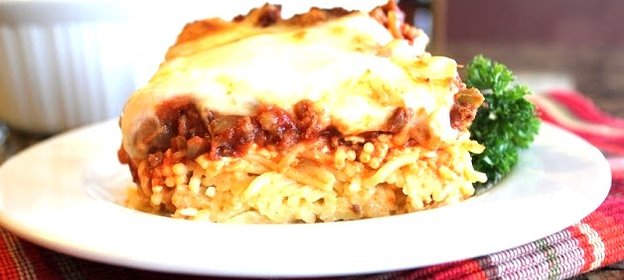 Запеканка из спагетти