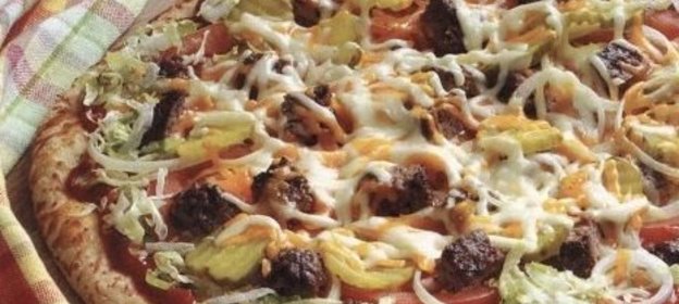 Пицца, приготовленная на гриле