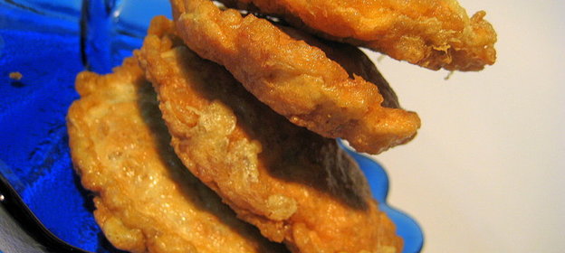 Оладьи овсяные с икрой сазана