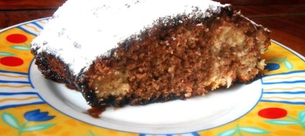 Фунтовый мраморный кекс в глазури