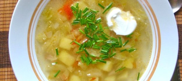 Щи из молодой капусты