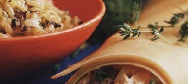 Курица, фаршированная хлебом