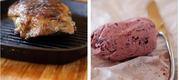 Стейк портерхаус с маслом из красного вина