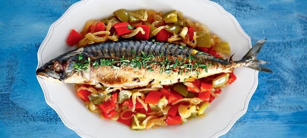 Эскабече из скумбрии, рыба под маринадом