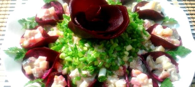 Салат из сельди и свеклы