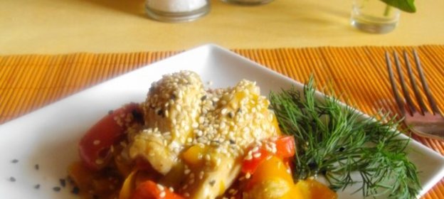 Куриная грудка с овощами (стир-фрай)