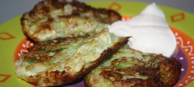 Кабачковые оладьи с рисом