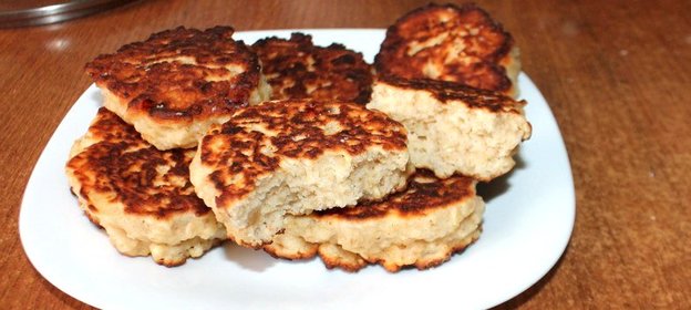 Овсяные оладьи с творогом