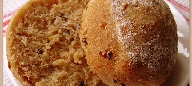 Булочки крестьянские с семенами льна и кунжута