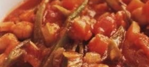 Тушеные овощи с нутом (турецким горохом)