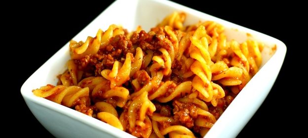 Макароны с мясом