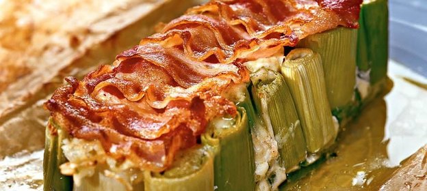 Запеканка из лука-порея