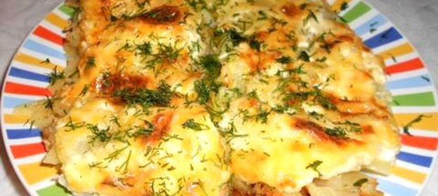 Картофельная запеканка с мясом и сыром