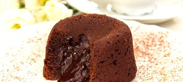 Шоколадный фондан (кексы с жидкой начинкой)