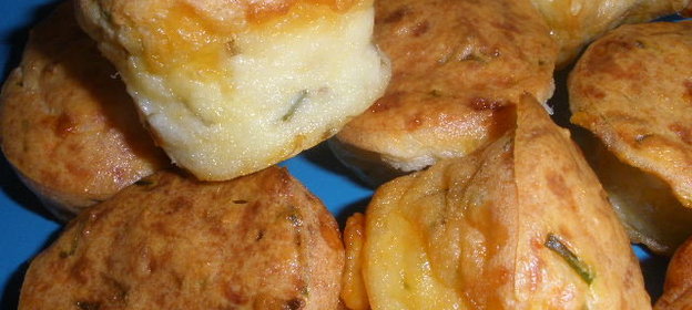 Заварные мини-маффины с сыром