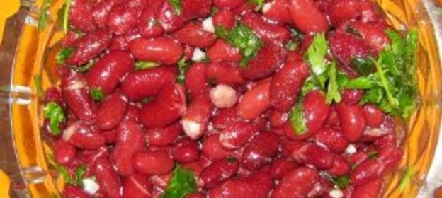 Салат из красной фасоли