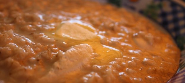 Овсяная каша на курином бульоне