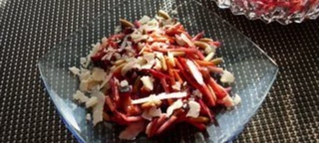 салат из кальмаров (вариант)