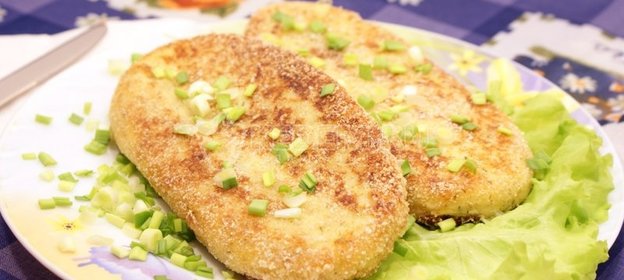 Зразы картофельные с фаршем