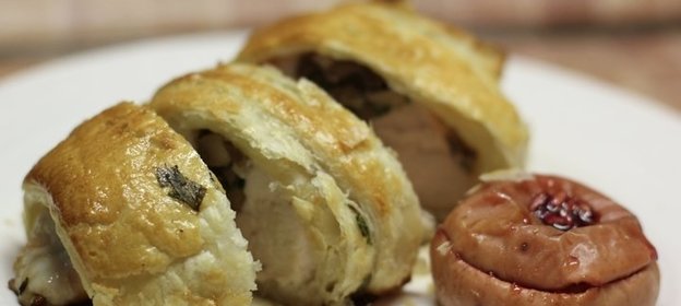 Изысканная курица с грибами