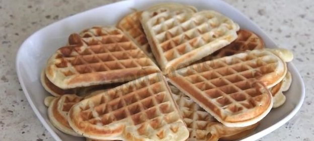 Вафельное печенье в вафельнице