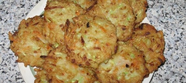 Оладьи из кабачков с манкой и картошкой