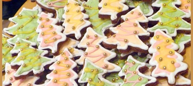 ПеченьеЁЛОЧКИшоколадно-пряничные из ржаной муки