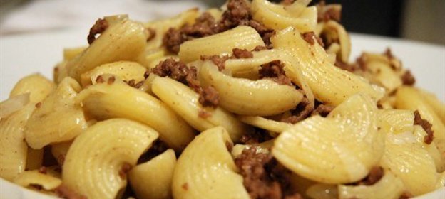 Макароны по‑флотски со сметаной