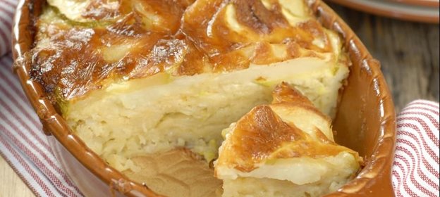 Картофельная запеканка с кабачками