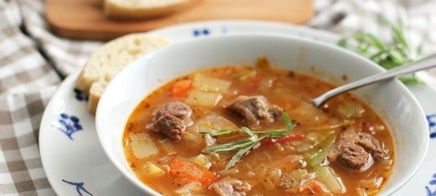 Щи из баранины с капустой