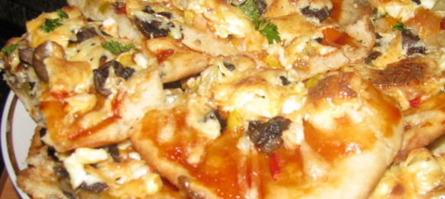 Пицца с грибами