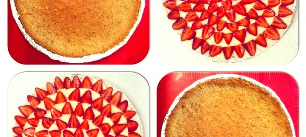 Десерт с клубникой и маскарпоне