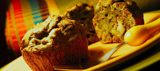 Маффины с курочкой и луком - пореем