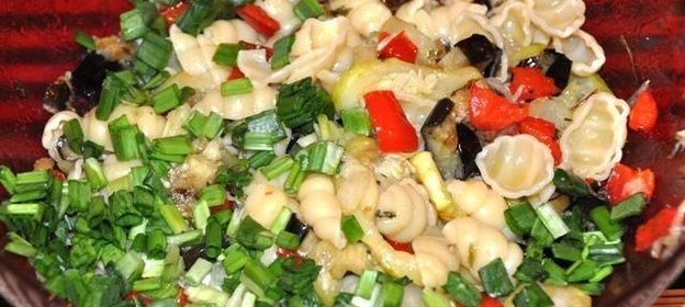 Паста макароны с кабачками