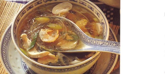Китайский бульон с макаронами