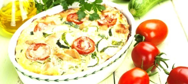 Запеканка из кабачков и помидоров