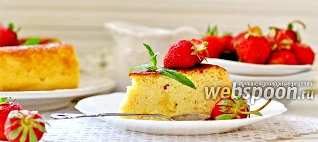 Творожная запеканка с кокосом в мультиварке