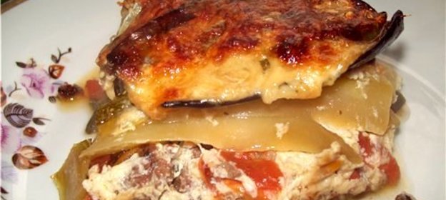 Запеканка с фаршем и овощами