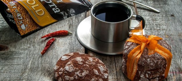 Шоколадно-кофейное печенье с чили